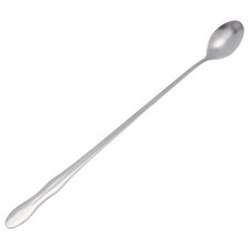 2X(10" Stainless Steel Tableware Long Handle Scoop Teaspoon C5G3)8944