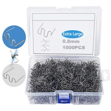 1000PCS Plastic Welder Staples, Newly Upgraded Extra Large Wave Plastic Weldi...