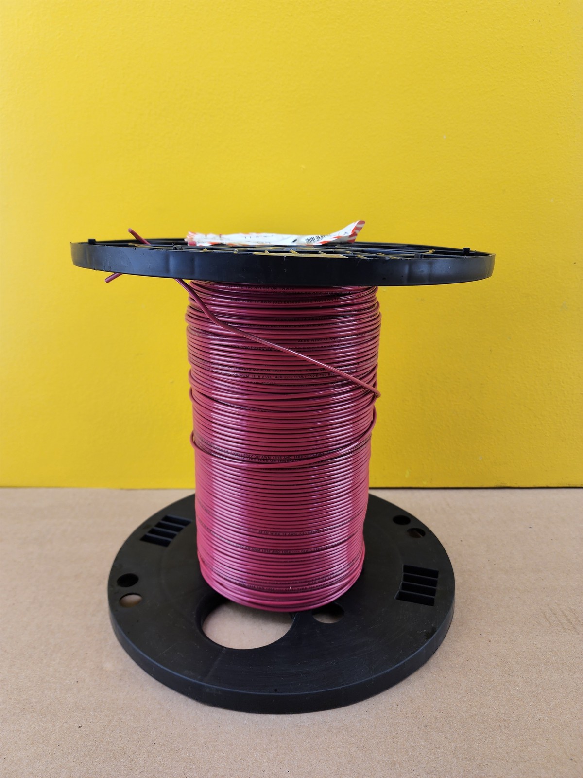 NEW Alanwire 14 AWG 19 Str. THHN-THWN-2 Copper Wire, Red (535')