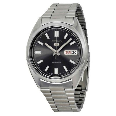 Seiko 5 Automatic 21 Jewels Stainless Steel Black Dial SNXS79K1 30M Mens Watch