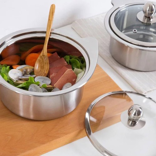 1Pc 14cm Stainless Steel Hot Pot Pot compatible for Induction Cooker - Picture 3 of 12