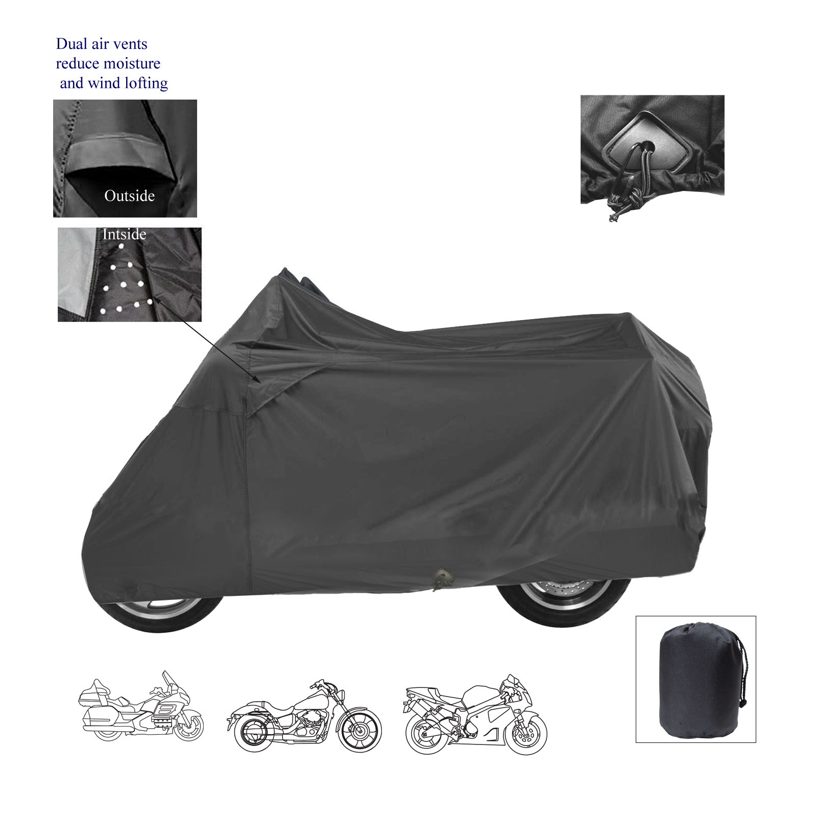 Harley Davidson Road King Classic Motorcycle Bike Storage Cover