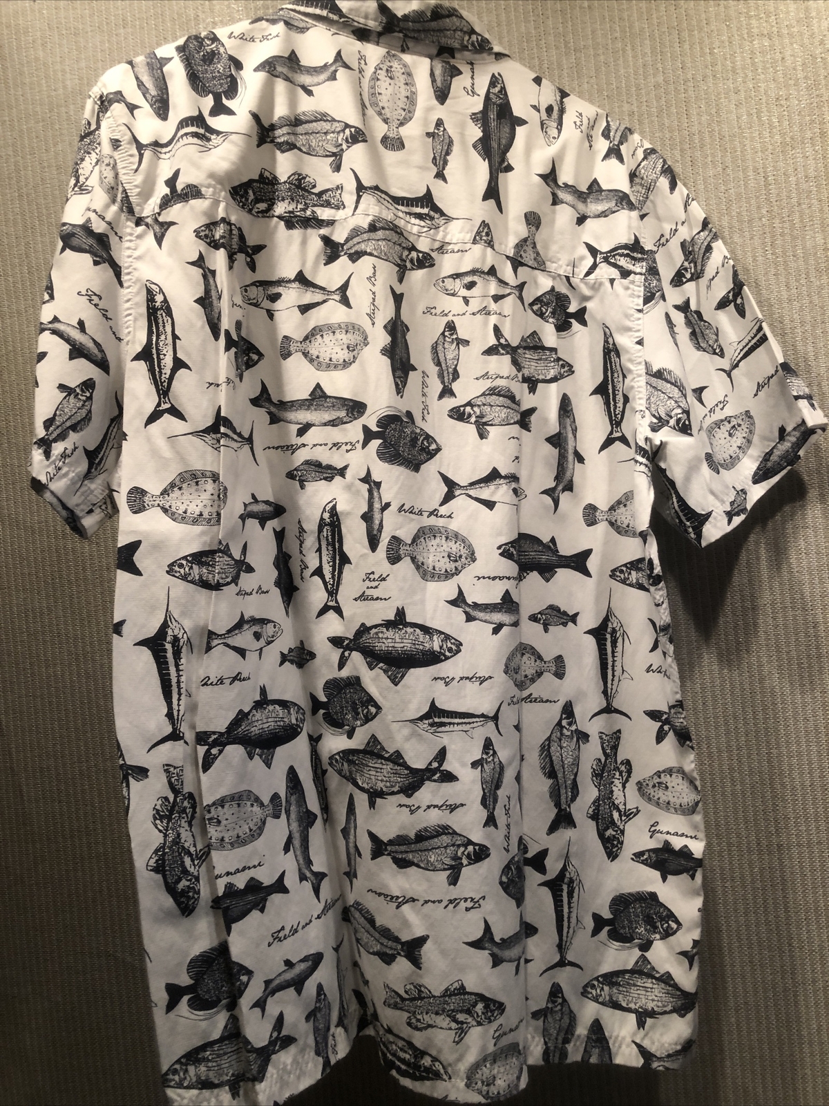 Field & Stream Fish Button Up Fishing Shirt XL Gem