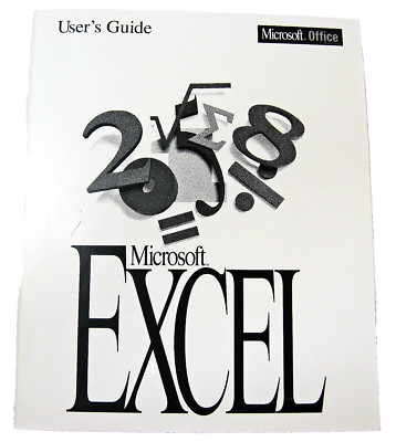 Microsoft Excel Version 5.0 Visual Basic User's Guide, 1993-94 PB, 786 pgs.