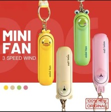 Cute BEAR Mini Hand Fan brown Portable USB Chargeable Battery ships From US 