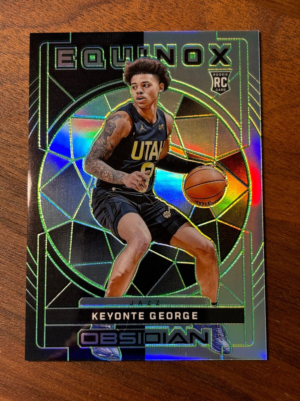 2023 Panini Obsidian #34 Keyonte George Equinox Electric Etch Green #04/25 RC