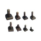 2 x GATE HOOKS TO WELD (FLAT EDGE) 1/2" to 1" iron field farm gates