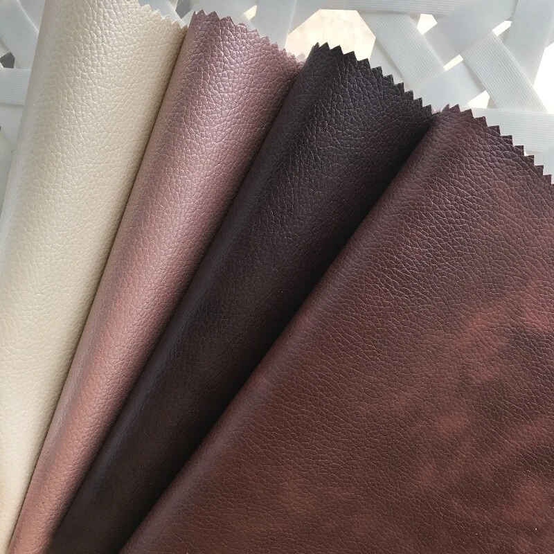 45+ Colors Self-Adhesive Vinyl Fabric Faux Leather 56" Wide Continuous By Yard - Image 3 of 4