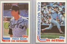 1982 Topps Base #650, In Action #651 Carl Yastrzemski Lot (2)