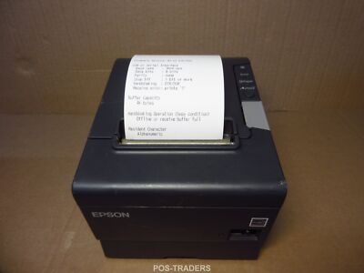 Epson TM-T88V M244A USB 80mm Receipt Kassen Bon Drucker POS Schwarz - INCL PSU
