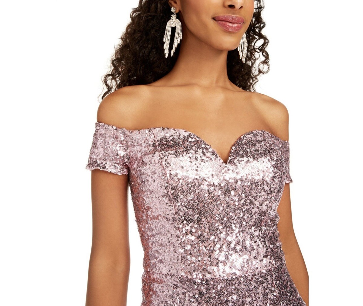 B .Smart dress Rose Gold sequin drees 14w B .Smart dress Rose Gold sequin drees 14w