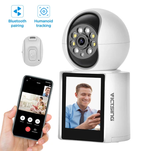 3MP HD WIFI Wlan Babyphone mit Kamera 2.8Zoll Bildschirm Baby Monitor Video Call