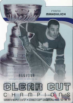2010-11 Upper Deck CLEAR CUT CHAMPIONS #FM FRANK MAHOVLICH - x/100 - Maple Leafs