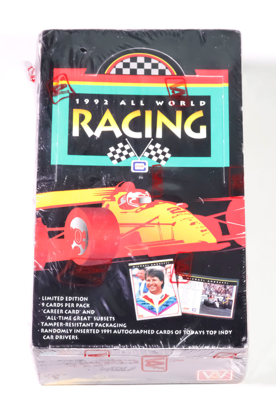 1992 All World Racing Limited Edition Trading Card Set. 36 packs, Indy ...