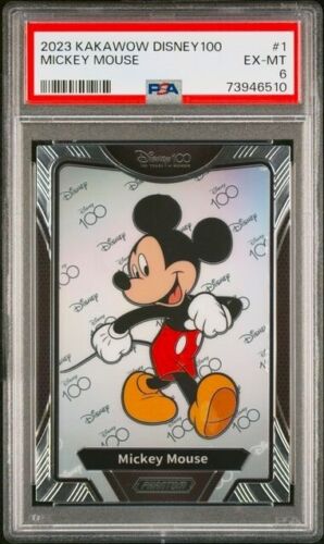2023 Kakawow Disney Phantom Wondrous Character #1 Mickey Mouse PSA 6 - Afbeelding 1 van 2