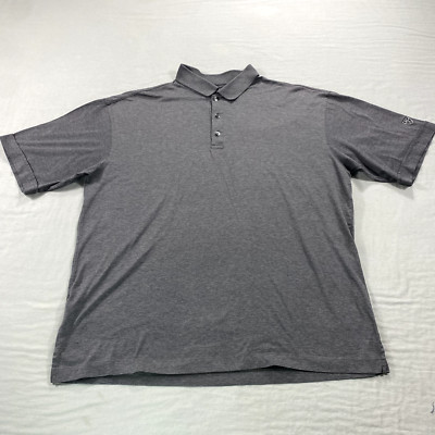 VINTAGE Nike Tiger Woods Polo Shirt Mens Extra Large Gray Golf Golfer Adult *