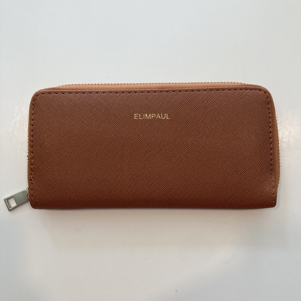ELIMPAUL Brown Checkbook Coins Cards Wallet Organizer | eBay
