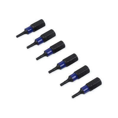 6 x HEX2 x 25 mm 1/4 Zoll S2-Stahl High Quality Bits Bit Schrauberbit Hex 2,0