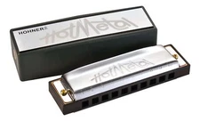 Hohner 572BX Hot Metal Harp 10-Hole Diatonic Harmonica - Key of E