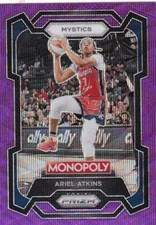 2024 Prizm Monopoly WNBA Ariel Atkins Purple #5 Mystics PWE