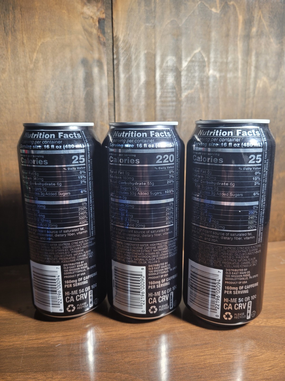 (3) NTENSE Energy Drinks ELECTRIC CITRUS BERRY PUNCH Taurine/Ginseng