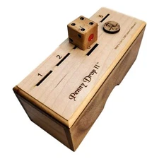 Creative Crafthouse Penny Drop II Game - Maple Lid with Solid Wood Box