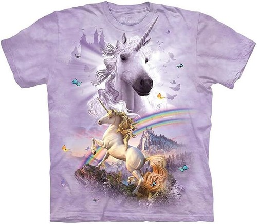 T-shirt Licorne Double Arc-en-ciel - La Montagne - Adulte