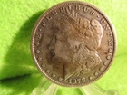 1878 MORGAN SILVER DOLLAR REV. OF 1879 XF CONDITION