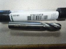 9/16" Dia x 1-1/4" LOC x 3-1/2" OAL Carbide 4 Fl Bright Finish 30° Hlx Finishing