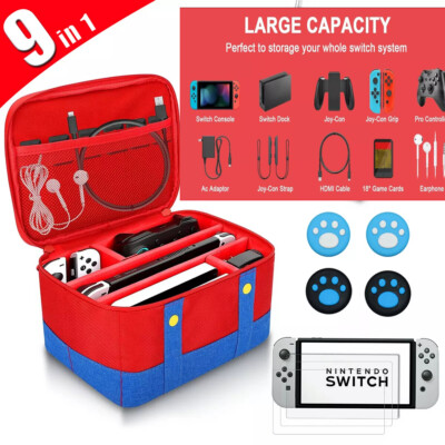Carrying Storage Case for Nintendo Switch OLED Portable Travel Bag Case Cover