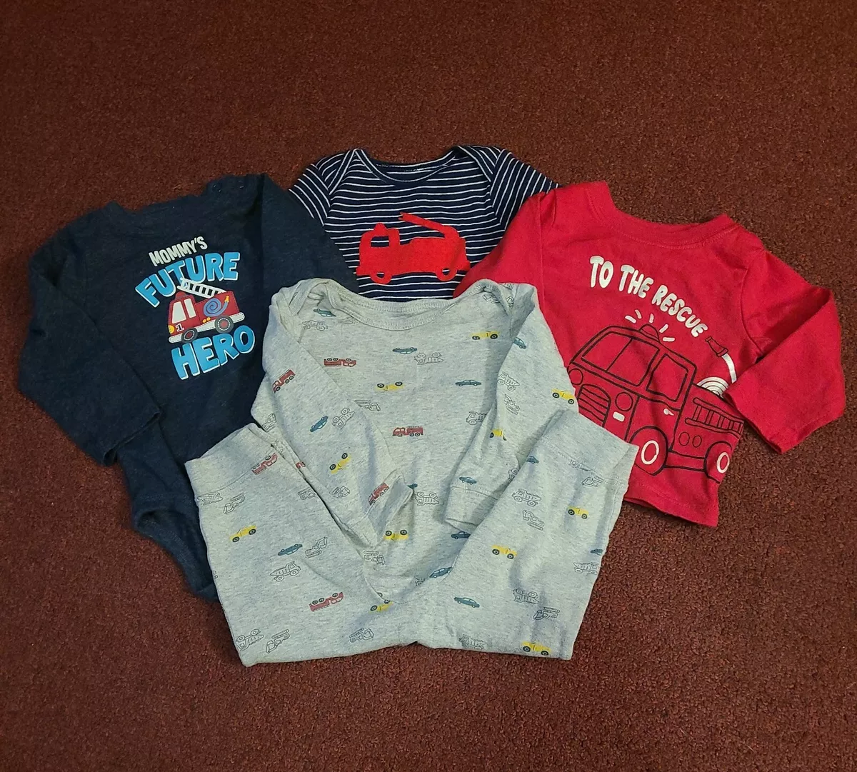 Fireman top baby clothes