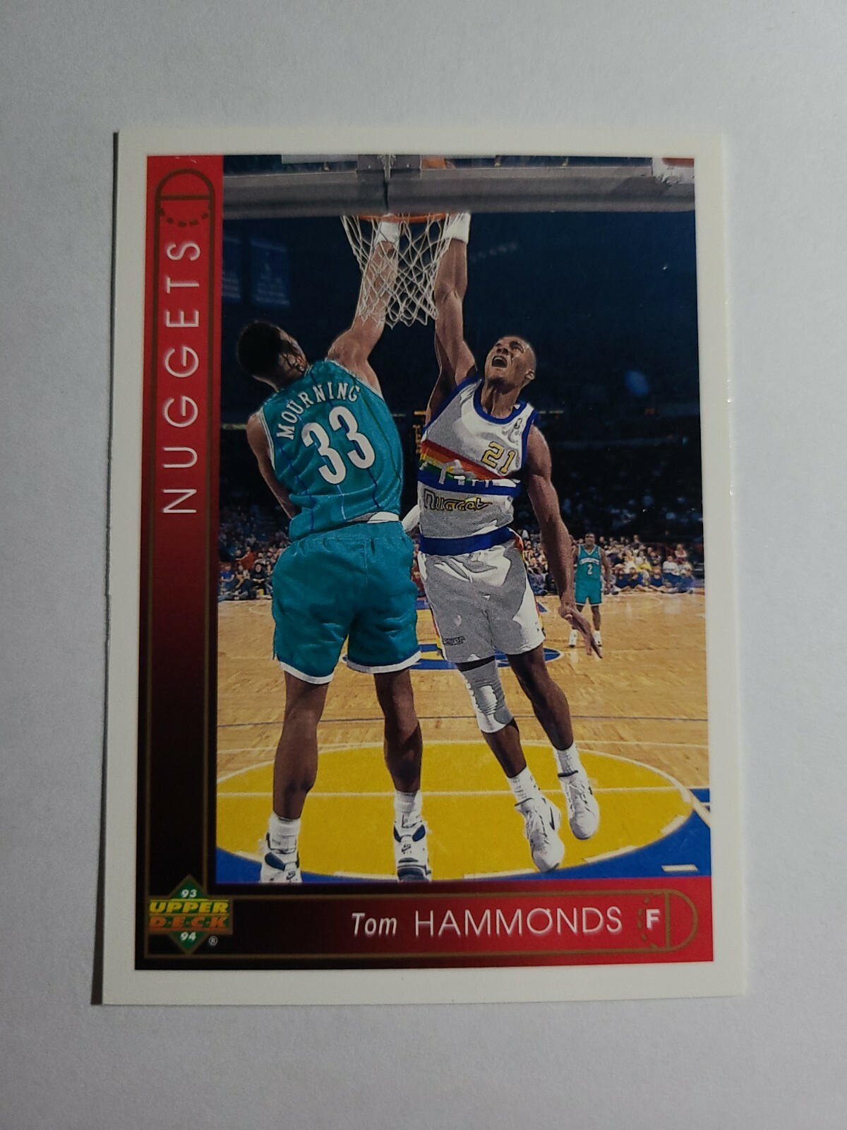 TOM HAMMONDS 1993-94 UPPER DECK BASKETBALL CARD # 102 D6707