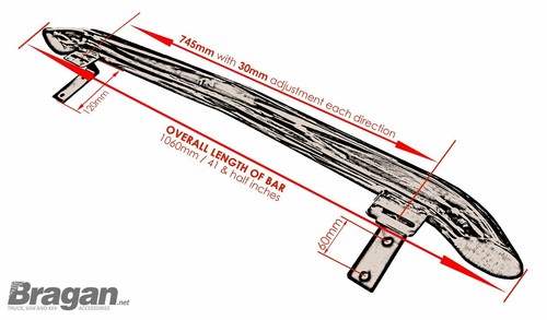Barra techo trasero + LED multifunción para Citroen Berlingo 2008-2016 furgoneta de acero inoxidable - Imagen 7 de 8