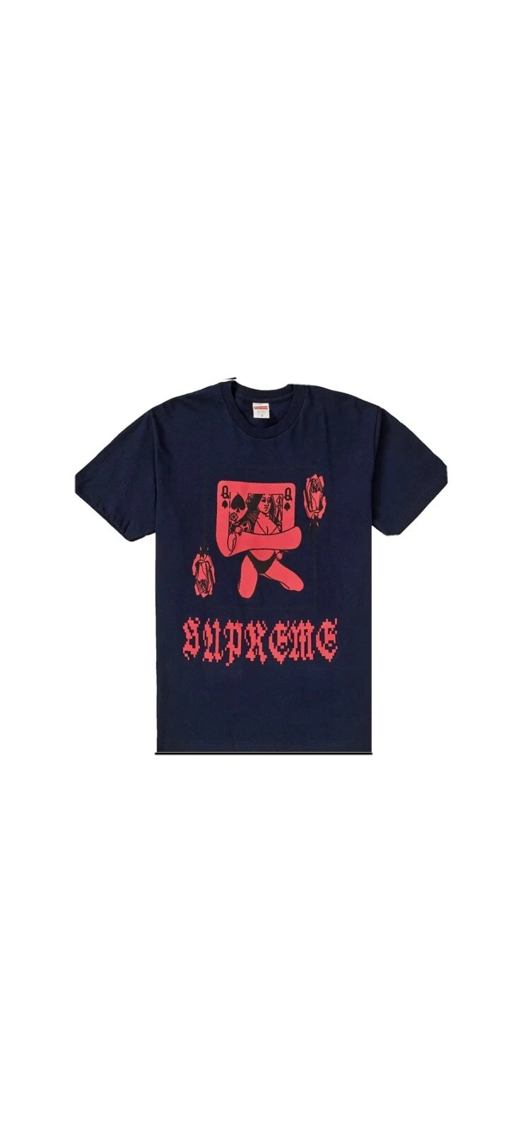 tee shirt reine suprême grand bleu marine deadstock af !