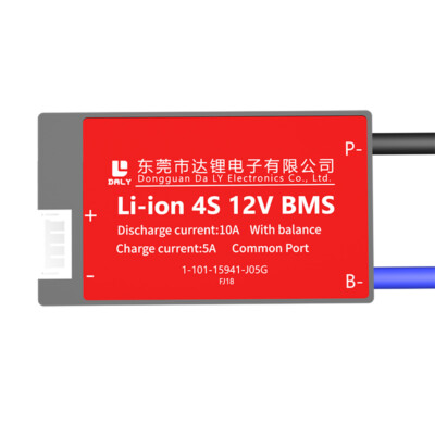 Li-Ion BMS PCB 4S 12V 10A Daly Balanced Waterproof Battery Management System
