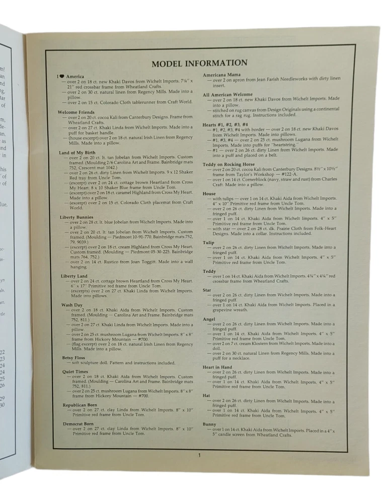 Alma Lynne Designs Counted Cross Stitch Booklet Star Spangled Country ALX-66 NOS - Image 3 of 4