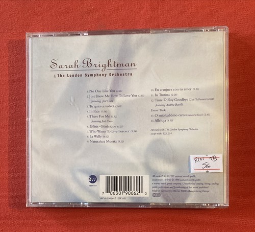 Sarah Brightman London Symphony Orchestra Timeless 1997 Sehr Guter Zustand CD - Bild 2 von 2