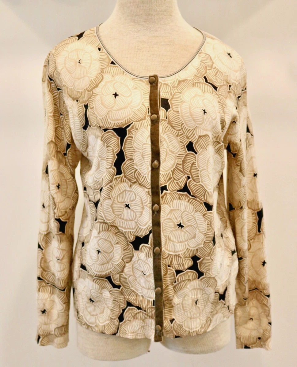 Sigrid olsen top sweater cardigan