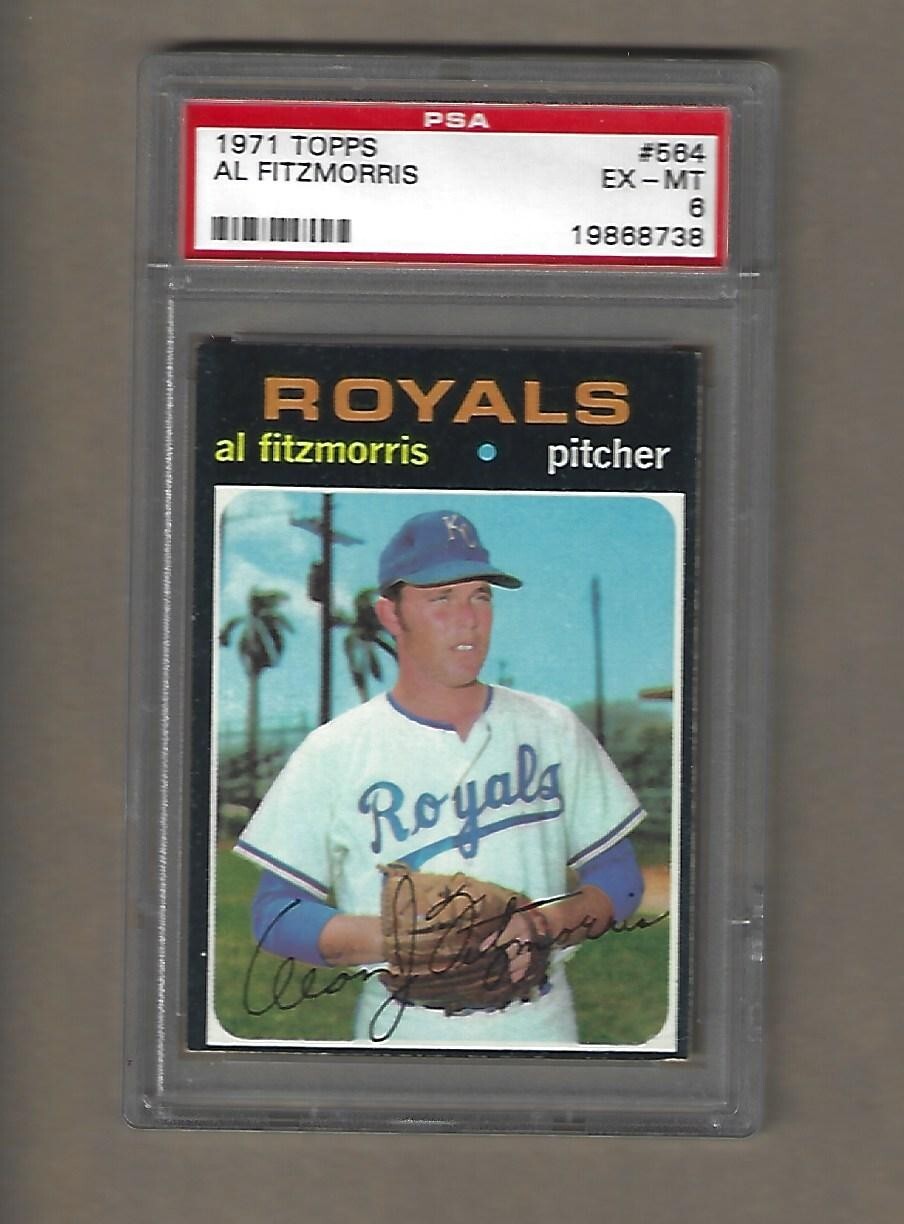1971   TOPPS  AL  FITZMORRIS   #  564     PSA   6