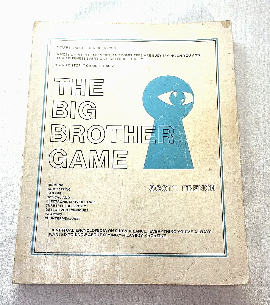 The Big Brother Game Vintage 1st edition Book by Scott French 1975