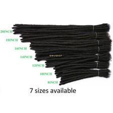 0.2/0.4/0.6/0.8cm human hair Crochet Braid Handmade Dreadlocks Hair Extensions