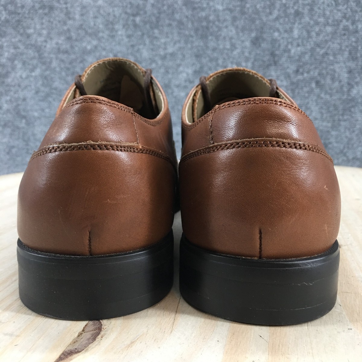 Calvin Klein Carlton Brown Cap Toe Lace Up Oxfords Size 10 Calvin Klein Carlton Cap Toe Oxford Shoes With Box - Men main image 4