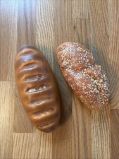 Realistic Fake Bread Display Props – Plain And Flaked Loaf Styles, Bakery Decor