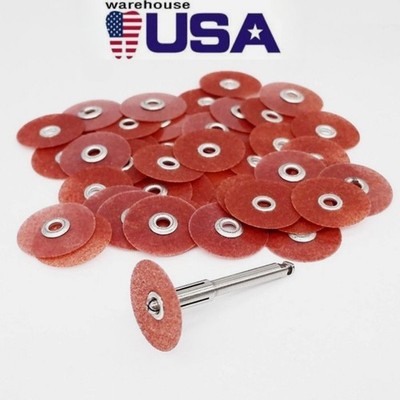 50pc Dental Polishing Discs for Composite/Ceramic 4-Grit 1/2''& 3/8'' Fits Sof-Lex