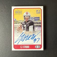 CJ Stroud 2021 ONYX Vintage College Blue Auto /400