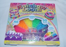 Rainbow Loom 40 Bracelet Making Kit 1200 Bands, Loom, C-Clips, Case, Hooks