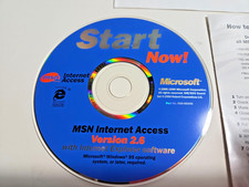 Vintage Microsoft Network MSN 2.6 Install CD Windows 95 w/ Guides