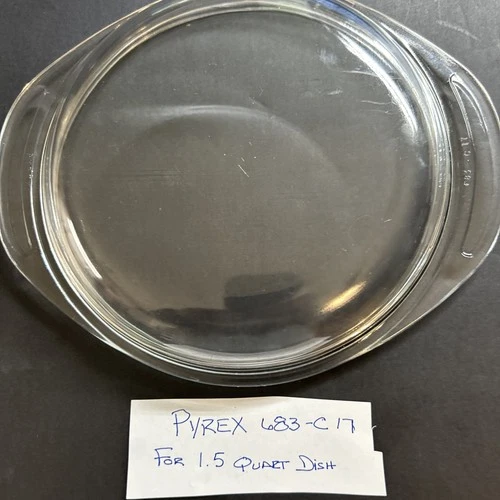 Vintage Pyrex Glass 1.5 Quart Glass Lid. Fantastic Condition .