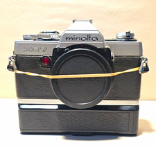 Minolta XG-7 Black 35mm SLR Film Camera Body w/ Minolta Auto Winder G