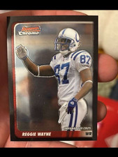 Topps 2003 Bowman Chrome Reggie Wayne Indianapolis Colts Football Card #49